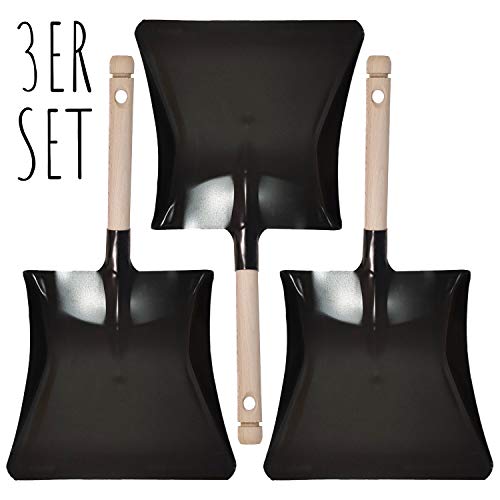 Lead Home 3er Set Kehrblech schwarz, Schaufel, Kehrschaufel - Made in Germany – Bild 3