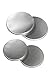 Juvale Stove Top Burner Covers - for Electric Stoves - Round Tin Burner Covers - Silver - Small/Large - 4 Piece Set - 10