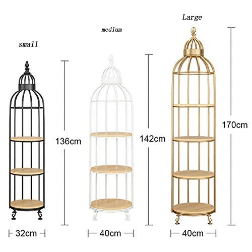 QFLY Estante de Jaula de pájaros Estante para Plantas Maceta de ...