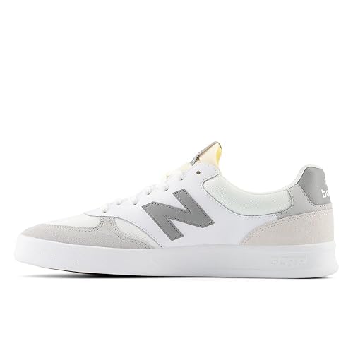 New Balance Men's 300 V3 Court Sneaker, White/Slate Grey/0, 9.5 M