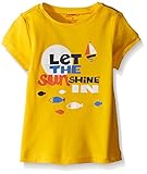 Zutano Girls' Let The Sun Shine In Fitted Cap Sleeve Tee