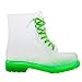Women's Fashionable Lace-up Jelly Ankle High Martin Rain Boots STU01