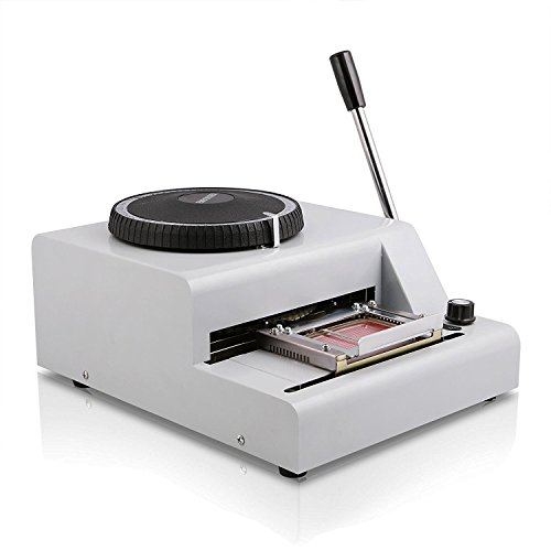 SHZOND Embossing Machine 72 Characters Card Embosser Printer Gift Card Credit ID PVC Card Embosser Stamping Machine Manual Embosser Machine