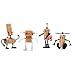Wine Accessories - Corkers Robots - Novelty Gift, Pack of 4 Different Crafting Parts for Corks