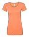 Bella + Canvas Ladies' Triblend Short-Sleeve T-Shirt XL ORANGE TRIBLEND