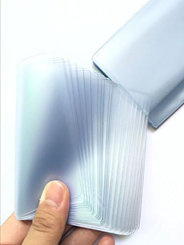 Happyi 20 Page 20 Card Plastic Wallet Insert for Bifold Business Credit Card Holds (2 PACK)