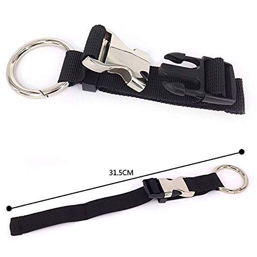 2PCS Heavy Duty Add a Bag Luggage Strap Jacket Gripper,Carry-on Baggage Suitcase Straps Belts Travel Accessories (Black)