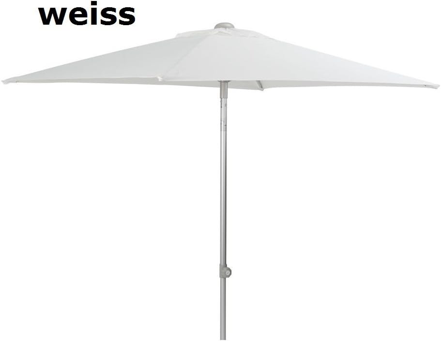 Jan Kurtz 2 m Tilting Aluminium Parasol White Elba