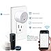 smart wifi plug 2 pack ,Work With Alexa Google Home, Compatible With Voice Activated Devices Echo Dot accessories, Remote Outlet Timer Funtion No Hub Required