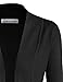 BIADANI Women Classic Soft Long Sleeve Open Front Cardigan Sweater Black 2X-Large