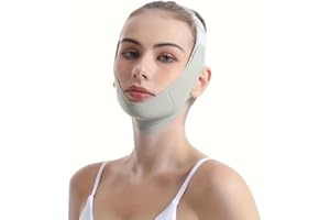 V-Line Lifting Chin Strap | Reusable Face Slimming Belt for Sagging Skin | Adjustable V-Line Mask for Jawline Contouring & Fi