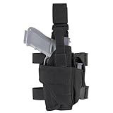 Drop Leg Holster Gear,Tactical Army Pistol Thigh Gun Holster, Magazine Pouches,Adjustable Right Hand for Man and Woman (Black)