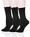 Dosoni Women's Fall Winter Slouch Knit Socks - Pack of 3 (Black)
