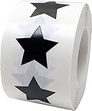 Black Star Stickers - 3/4
