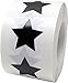 Black Star Stickers - 3/4