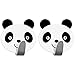 Tatkraft PANDA Self Adhesive Hooks for Towels and Coats, Stainless Steel, Set of 2 PCS, Panda Decor