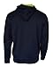 Icon Sports Manchester City Hoodie Zip Up Pullover Fleece Sweatshirt Jacket (Navy, M)