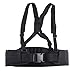 AGPtek Adjustable MOLLE Soft Padded Tactical Waist Belt with Suspender for Outdoor Duty(Black)