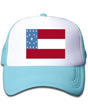 California Flag Boy & Girl Grid Baseball Caps Adjustable sunshade Hat For Children