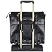 Aimee Kestenberg Isla Women's Saffiano Faux Leather 2-Wheel 15in Laptop & Tablet Anti-Theft RFID Business Case / Carry-On Travel Tote, Black