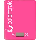 Colortrak Digital Scale, Tempered Glass, 8" x 6.5" | Measures lb, Oz, ml, G &amp; Kg Quantities, Sleek Design Fits Most Color Trays &amp; Stations, Designed for Professional Salons