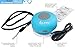 Guppy Water Resistant Bluetooth Shower Speaker - Wireless Portable, Kid-friendly, Built-in Control Buttons, Speakerphone, Powerful Suction Cup, Safety Lanyard - Best for Indoor & Outdoor Use (Blue)