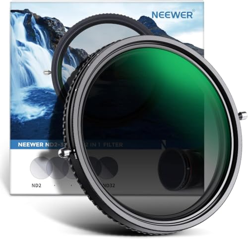 NEEWER 2 in 1 67mm Variabler ND und CPL Filter, ND2-ND32 und Polfilter