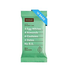 Image of RXBAR Whole Food Protein Bar, Mint Chocolate, 1.83 Ounce (Pack of 12)