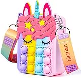 hirsrian Pop Fidget Bag Toy Rainbow Unicorn Fashion Shoulder Bag view 4