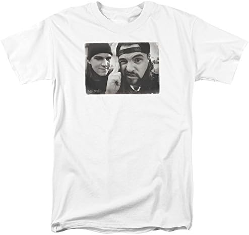 2BhipRomantic Comedy Jay Silent Bob Movie Mind Tricks Adult T-Shirt Tee White