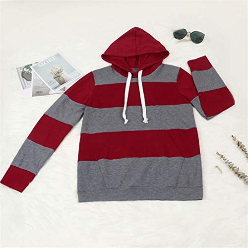 Women 2 Piece Sport Outfit Set Striped Long Sleeve Hoodie Sweatshirt Bodycon Pants Tracksuits Grey
