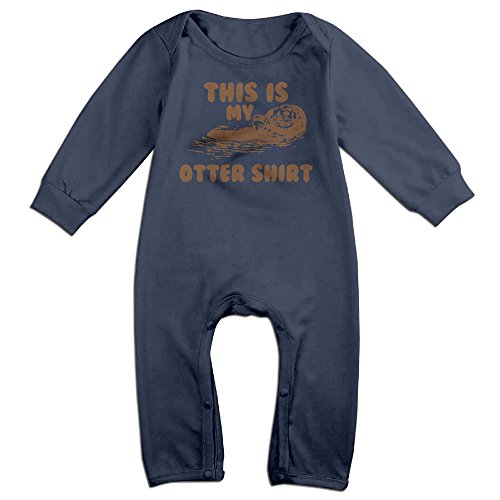 NOXIDN SMWI Baby Infant Romper This Is My Otter Long Sleeve Jumpsuit Costume,Navy