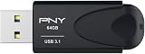 PNY Attaché 4 USB 3.1 Flash Drive 64GB Black Storage Memory Stick view 5