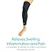 Vive Full Leg Compression Sleeve -Thigh High Compression Socks Women - Football, Basketball, Running, Crossfit, Weight Lifting, Sports Support Recovery - Full Length Sleeve for Arthritis, Circulation