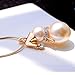 Cafurty Cute Snowman Pendant Long Necklace For Women Pearl Jewelry Santa Claus Christmas Gifts