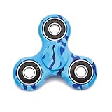 D-JOY New Style Premium Tri-Spinner Fidget Toy With Premium Hybrid Ceramic Bearing - Como (Como Blue)
