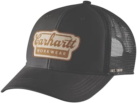 Carhartt Men's Rugged Flex Canvas Mesh-Back 1889 Patch Cap