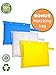 Portable Rain Poncho, Unisex Rain Jacket Hood and Pockets - Blue