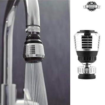 Meilily Waschtischarmatur,360° drehbare Wasserhahn Düse Torneira Wasserfilter Adapter Wasser Spültisch Armatur Küchenarmatur 