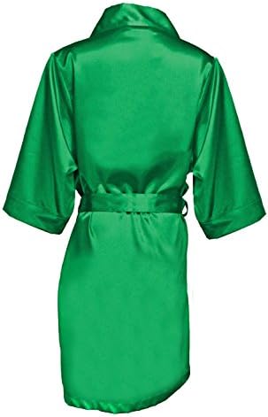GirlEO Women's Satin Bridal Party Robes - Available in 33 Colors and Sizes Ranging from Petite to 3X/4X