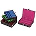 SONGMICS Stackable Jewelry Box Jewelry Trays Storage Organizer Brown UJBC124C