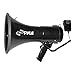 Pyle Megaphone Speaker PA Bullhorn - with Built-in Siren  50 Watts Adjustable Volume - Ideal for Football, Baseball, Hockey, Cheerleading Fans Coaches or for Safety Drills - PMP53IN (Renewed)