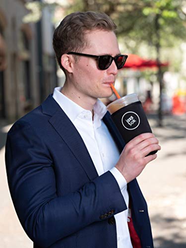 image for JAVA SOK Reusable Iced Coffee Sleeve - Cup Insulator Sleeve for Cold B