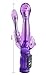 6 Multi Frequency Speed Vibrator G-spot Triple 3 Points Stimulation Wand Anal Butt Masturbating Plug purple (1#) (Purple)