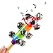 Zeavola 2Pcs Colours Baby Bells on Wooden Handle