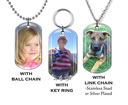 custom double sided photo dog tags
