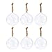 Juvale Hanging Glass Terrarium - 6-Pack Glass Orbs Terrarium Holder Succulent Plants, Tealight Candles, Indoor Outdoor House Decor, 3 Inches primary