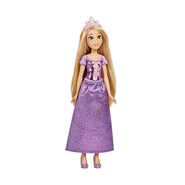 Disney Princess Royal Shimmer Rapunzel Doll, Fashion Doll with Skirt and Accessories, Toy for Kids Ages 3 and Up