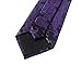 Coxeer Men's Paisleyc Prom Necktie Sets :Cufflinks+pocket Square+cufflinks (Dark Purple)