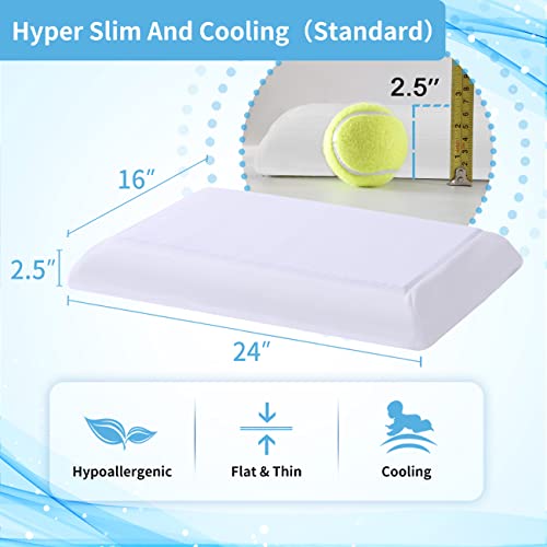 LOFE Cooling Stomach Sleeper Pillow Ultra Slim Pillow for Stomach